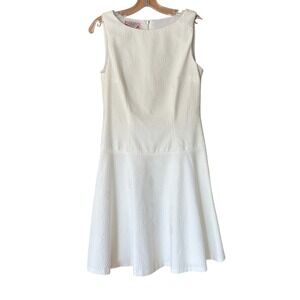 Phoebe Couture‎ Dropped Waist Dress Women's Size 6 Ivory Flapper Style Gatsby